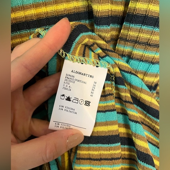 Aldo Martins Roma Dress Midi Knit Dress Long Sleeve size XS - Picture 5 of 5